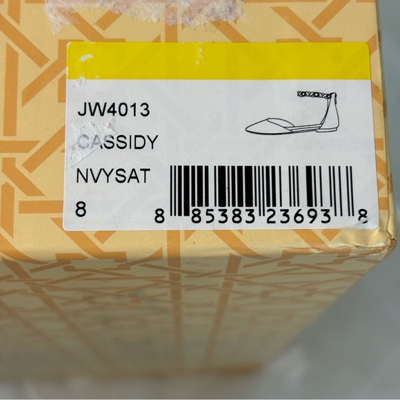 Elegant Navy Women's Shoes with Crystal Ankle Strap - Picture 13 of 13